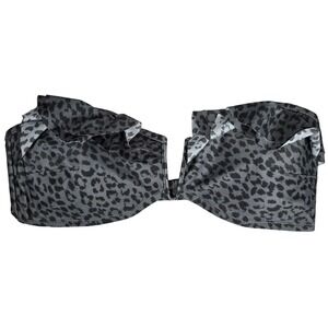 Aerie Animal Print Bandeau Bikini‎ Top XL NWT